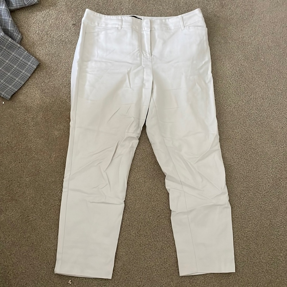 White Liz Claiborne Trouser Pants Womens